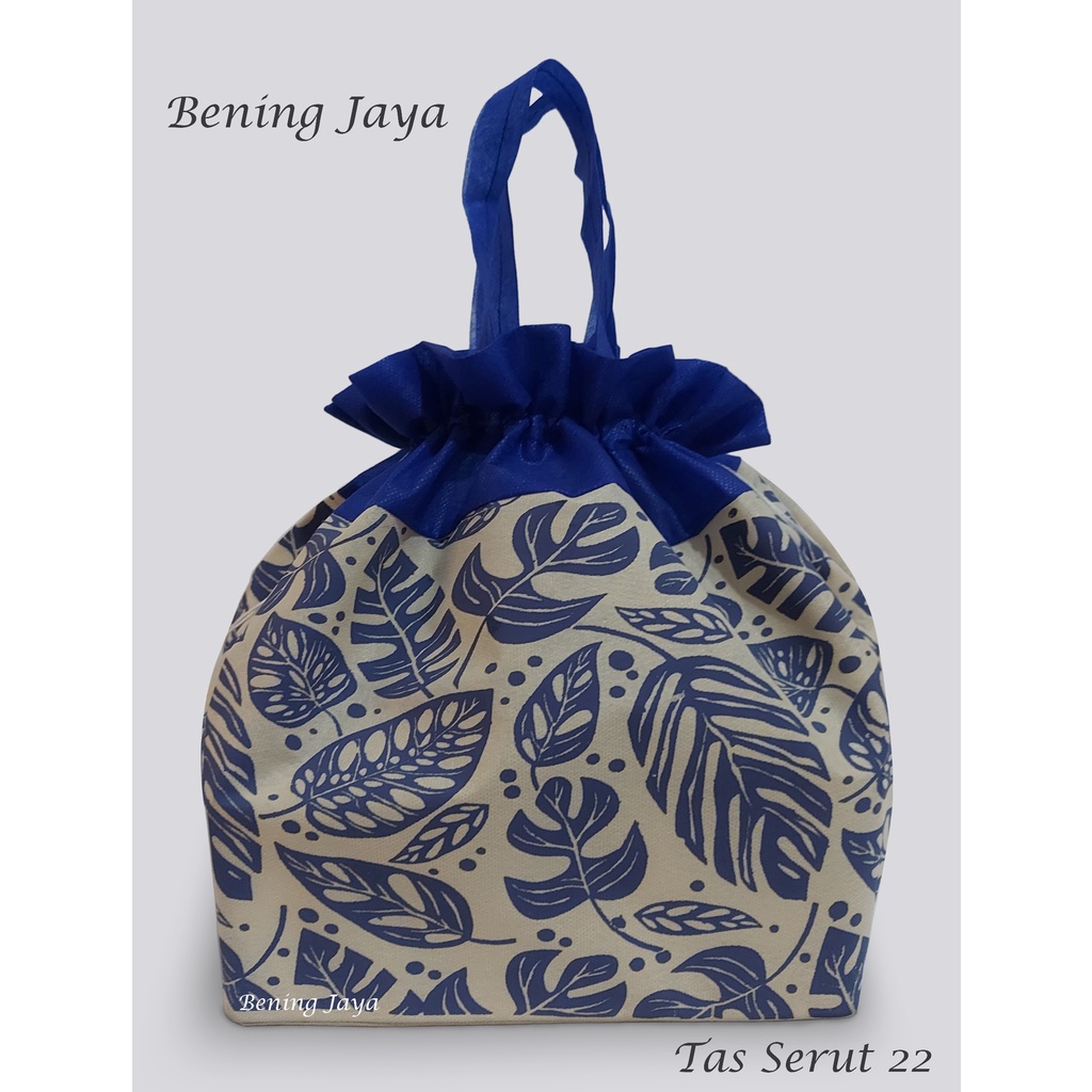 

Tas Hajatan Goodie Bag Serut 22 DB Biru BCA