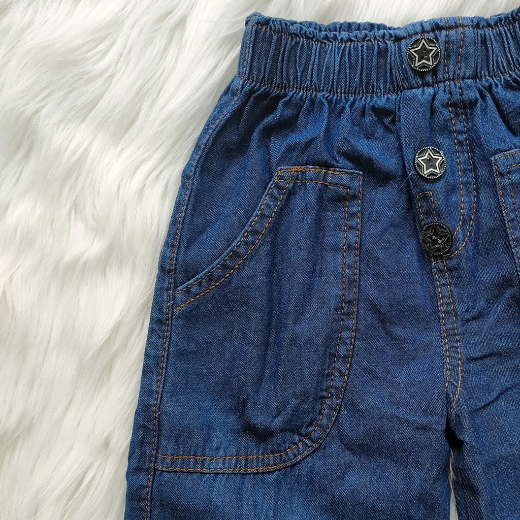 Celana kulot jeans anak perempuan / kulot anak perempuan 2-5 tajun / celana jeans anak bio kancing / celana anak perempuan murah