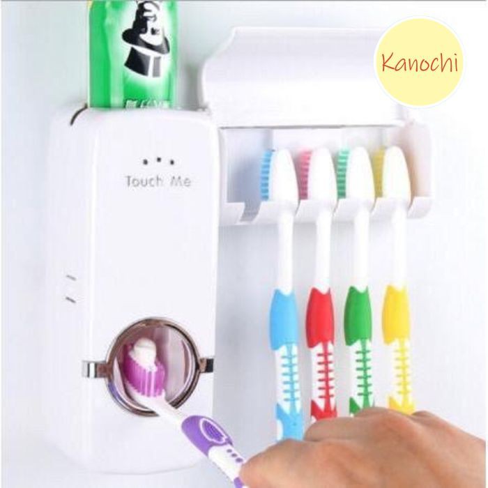 Dispenser Odol Pasta Gigi dan Tempat Sikat Toothpaste Dispenser