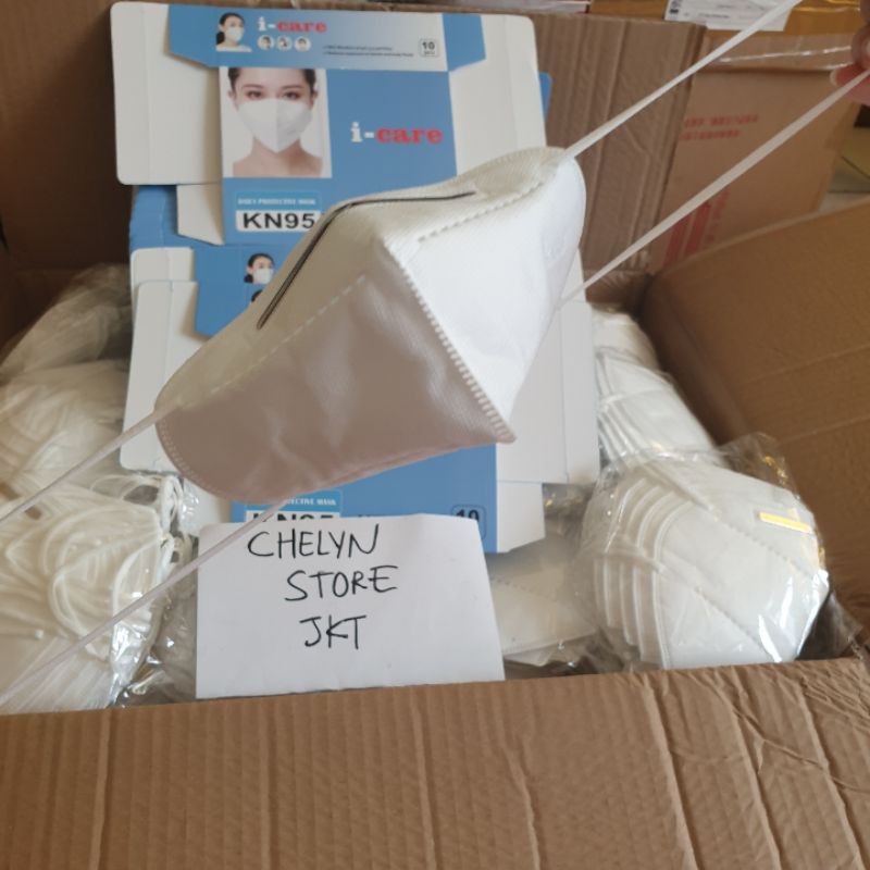 READY KN95 CE FDA FFP2 / MASKER KN 95 ICARE TERMURAH / KN95 ICARE HIJAB & KN95 EARLOOP