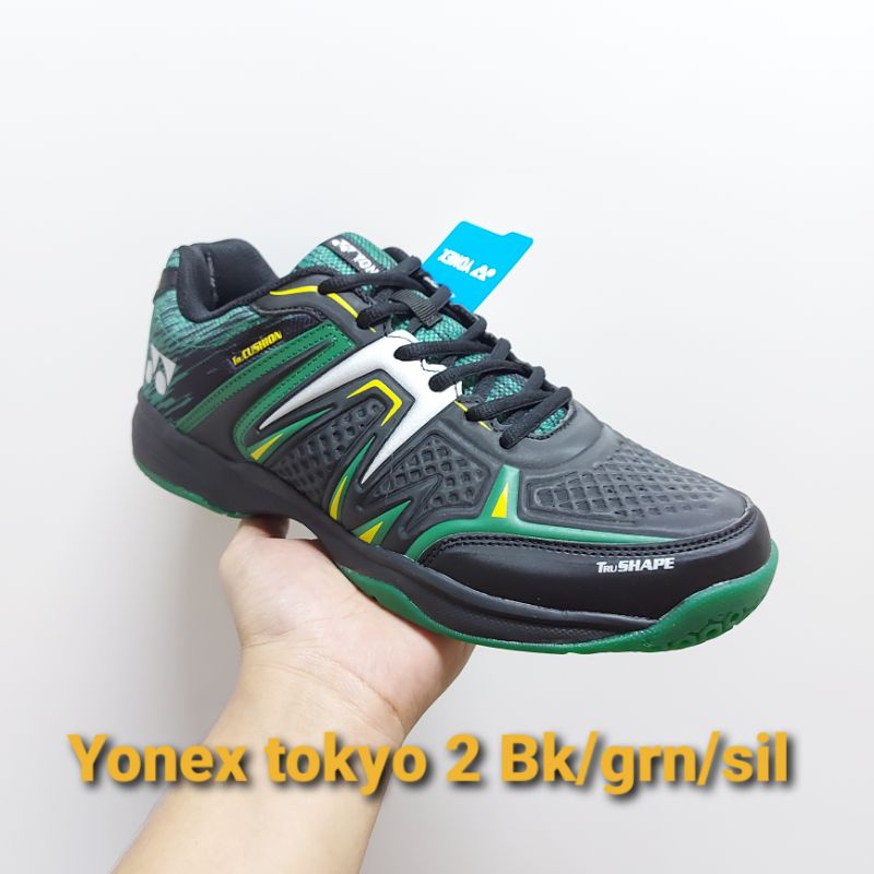 SEPATU BADMINTON YONEX TOKYO 2 BLACK GREEN ORIGINAL