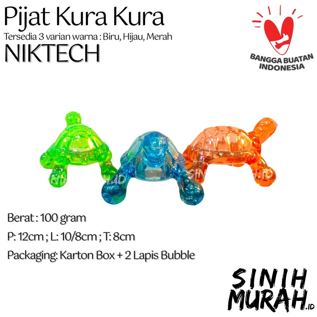 Jual Alat Pijat Refleksi Kura Kura Niktech Made In Indonesia Shopee