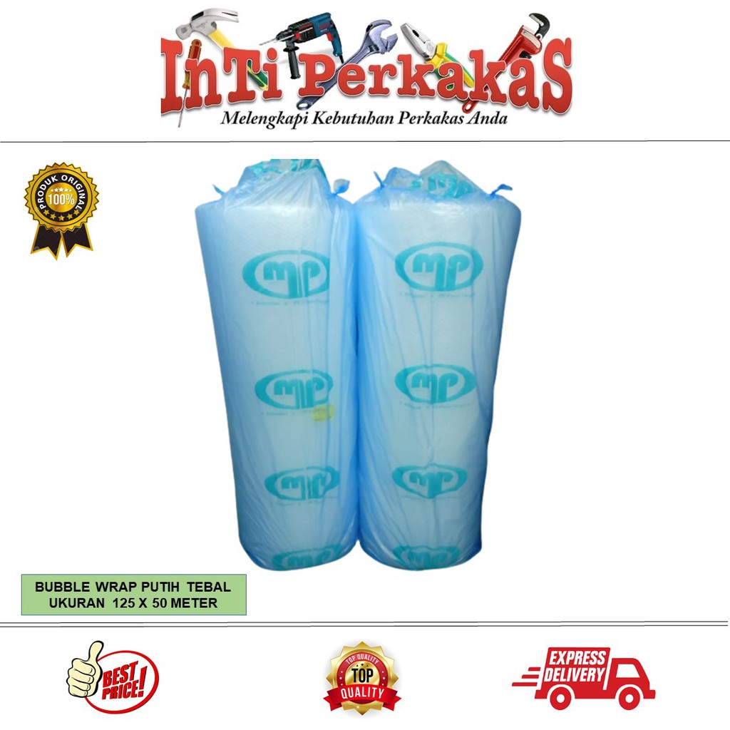 

BUBBLE WRAP MP PUTIH TEBAL 50 METER X 125 CM 1 ROLL