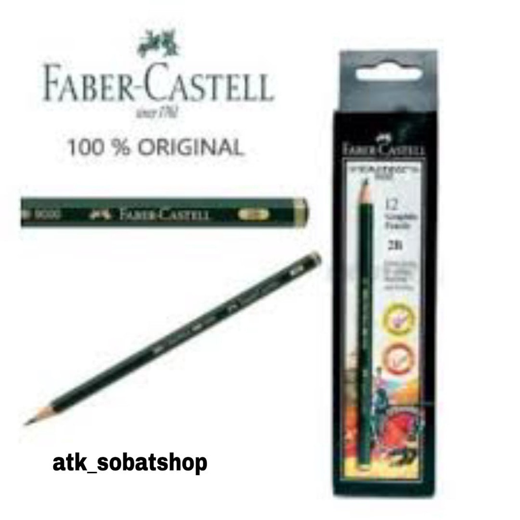 

Pensil 2B Faber Castell 9000 (/PCS)