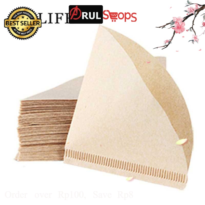 Yolife Kertas Filter Saringan Kopi Espresso V60 Drip 100PCS Large U103
