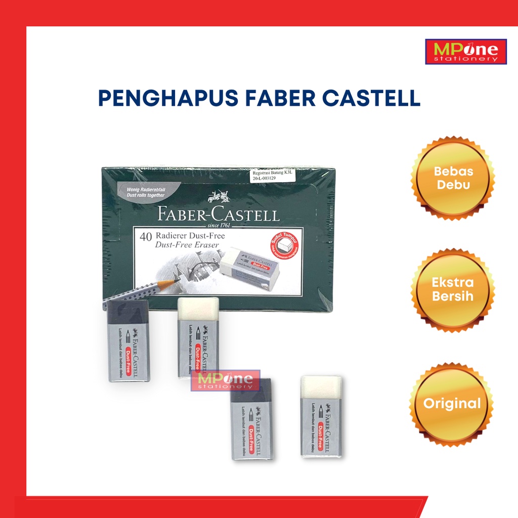 

Penghapus Faber Castell / Penghapus Kecil / Hitam dan Putih