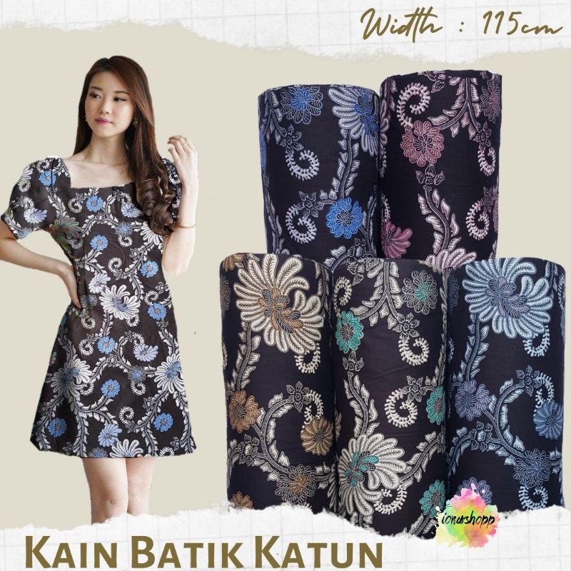 Kain Batik Katun ATY 6689 Kain Batik Meteran Kain Batik Modern