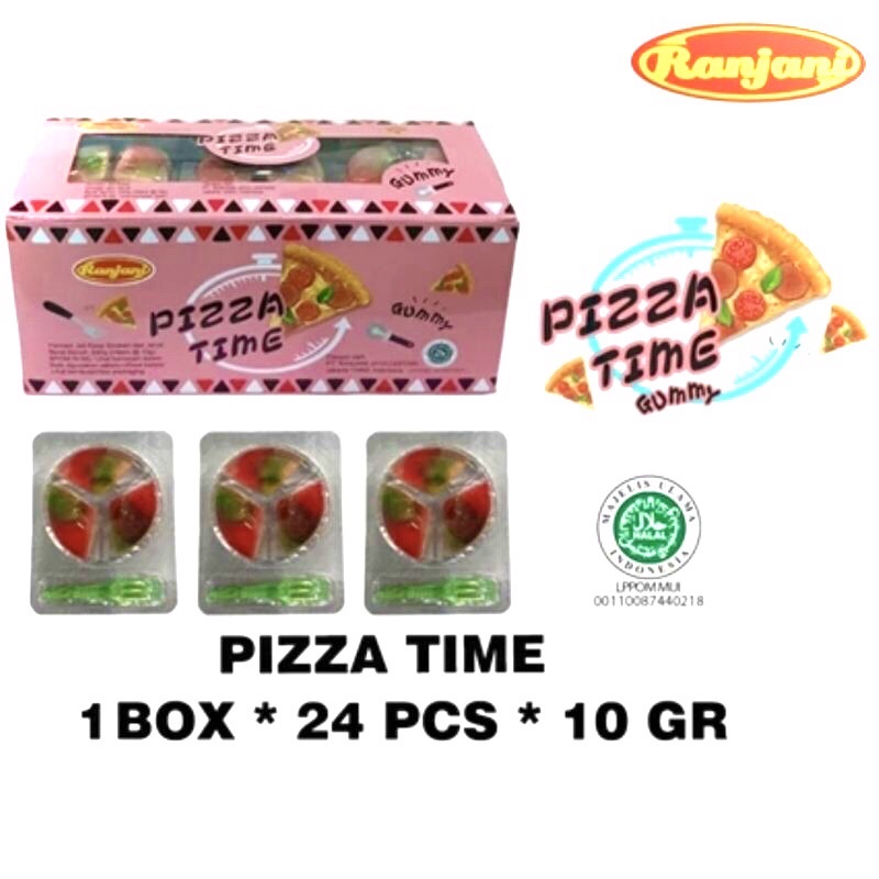 

Permen Yupi Ranjani Pizza Time Gummy ( 24 pcs x 10g )