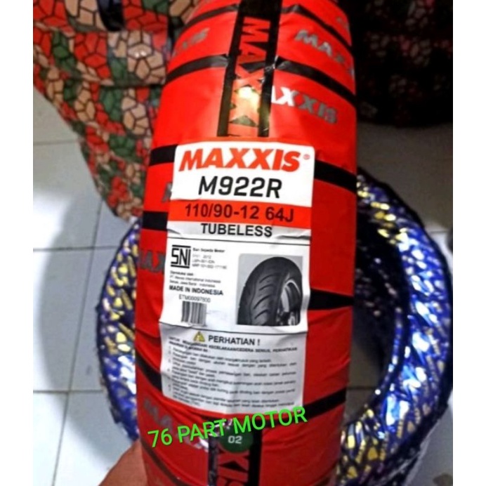 BAN TUBELESS MAXXIS 110/90 .12 free pentil