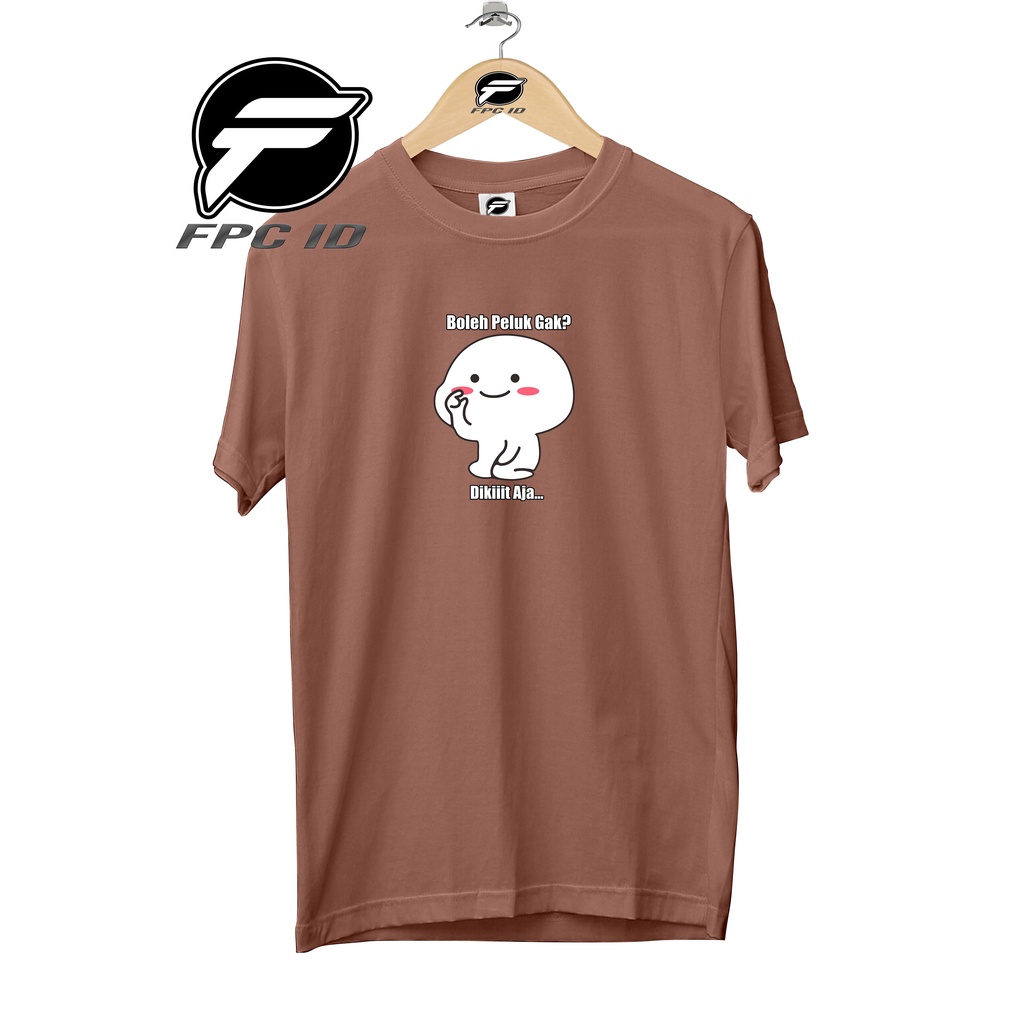 Kaos Anime Boleh Peluk Cotton Combed 30s Pakaian Pria Atasan Wanita Jumbo Pilihan Favorit