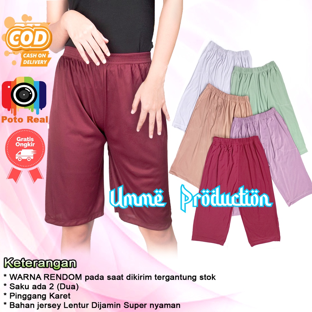Sot hotpants celana kolor legging short pants celamis shot dalam dalaman strit 3 4 3/4 panjang pende