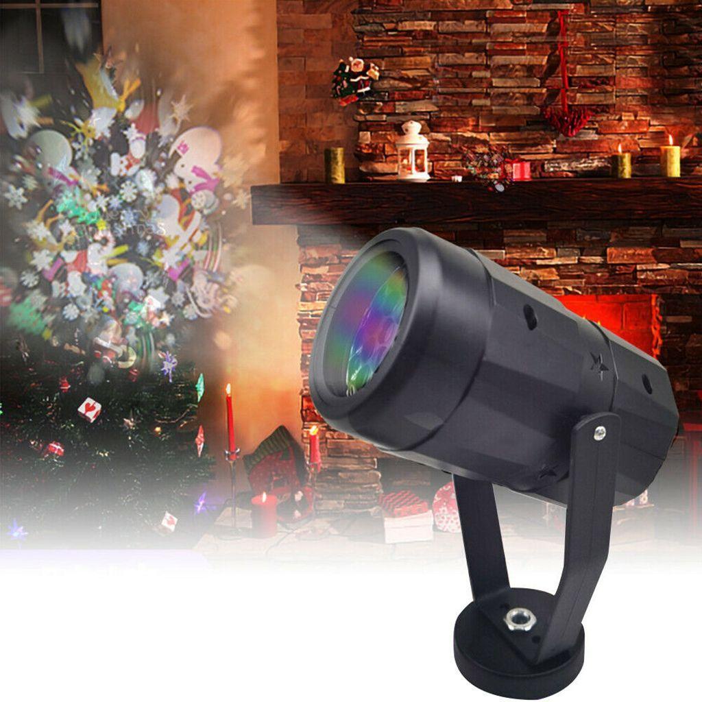 [Elegan] Lampu Proyektor Xmas 1pcs Lampu Laser LED Tahan Lama Untuk Suasana Outdoor/Indoor Lampu Perlengkapan Pesta Bergerak Otomatis