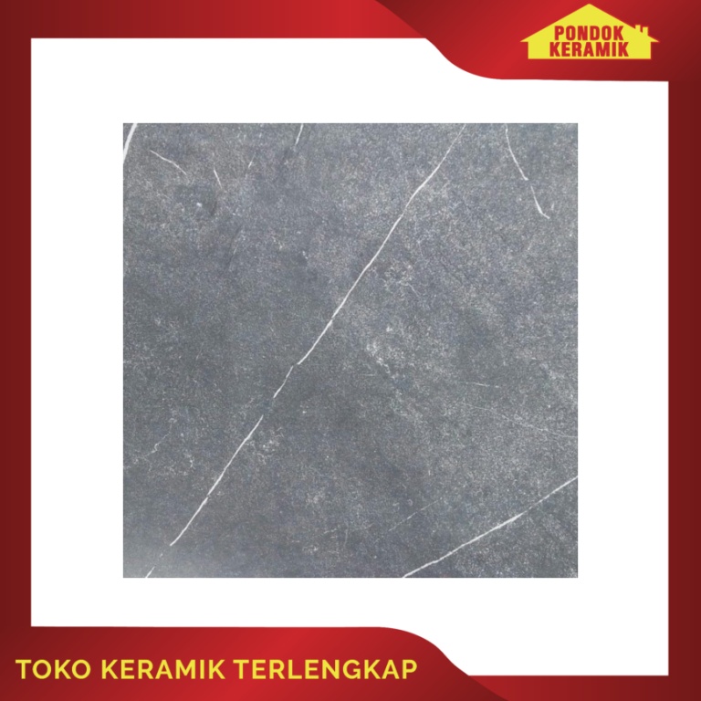 Granit Lantai Lascala 60x60 Grey Motif Petir Putih / Warna Abu Abu MTS60103DG (1,44)