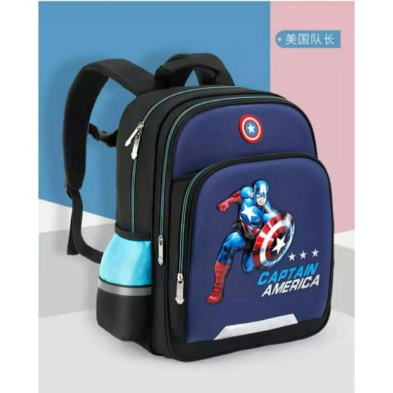 Tas Anak Sekolah Simple Siswa Paud Tk SD Ransel Backpack Laki Laki Perempuan Garsel FKT 5929-DNR-01