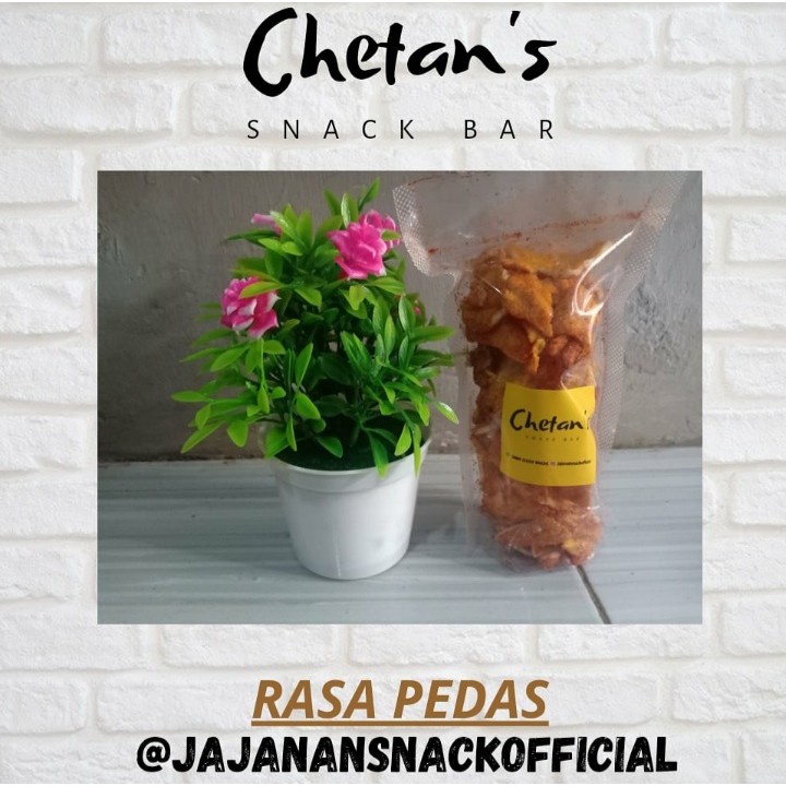 

Chetan's Snack Bar kerepik singkong pedas ukuran 150 Grm