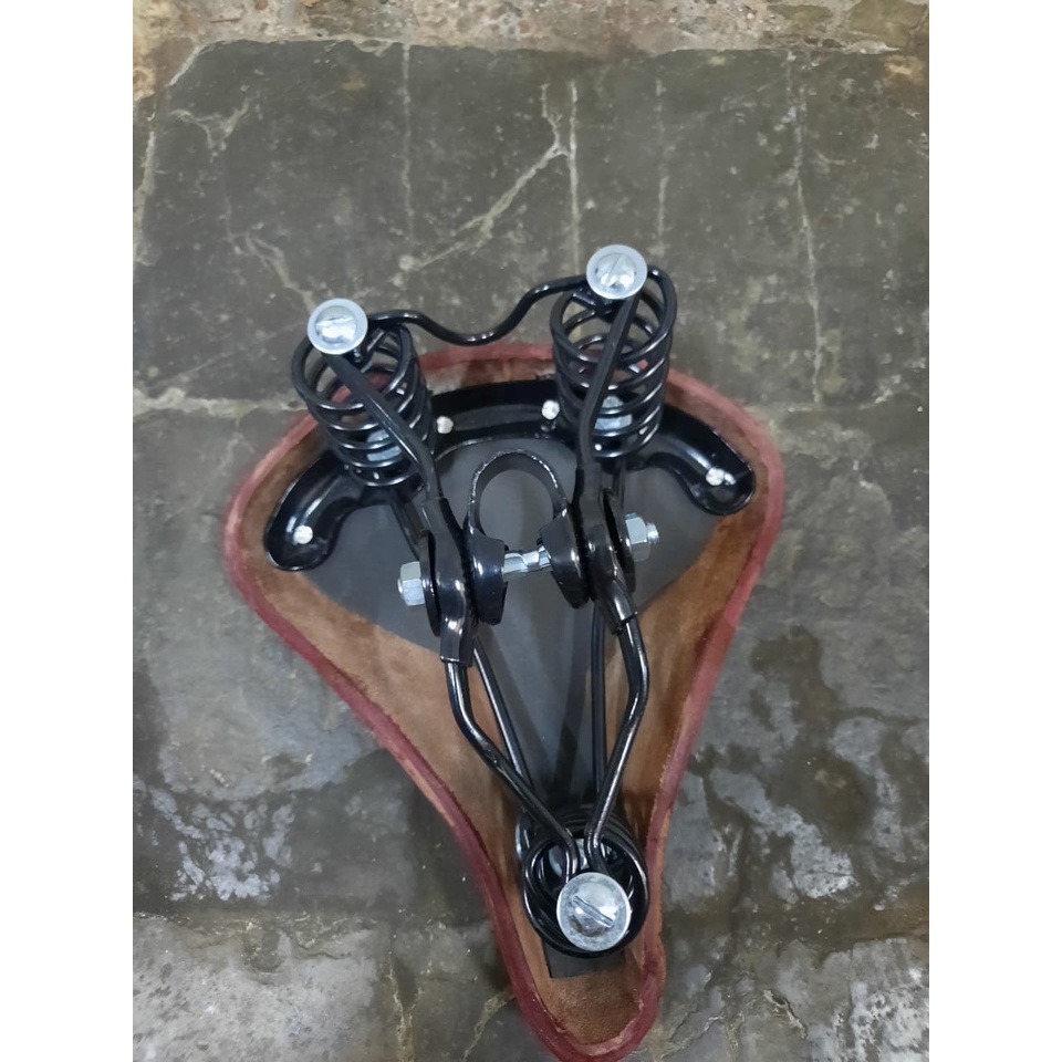 TERMURAH!!! Sadel Sepeda Onthel / Vintage Kulit Asli dan Sintetis Jok / Realpict