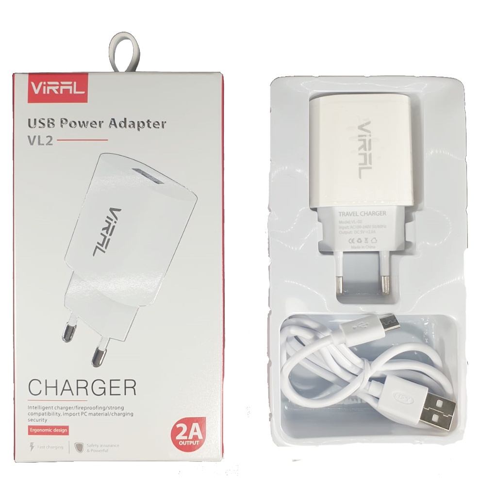 CHARGER VIRAL VL-02 2A FAST CHARGING