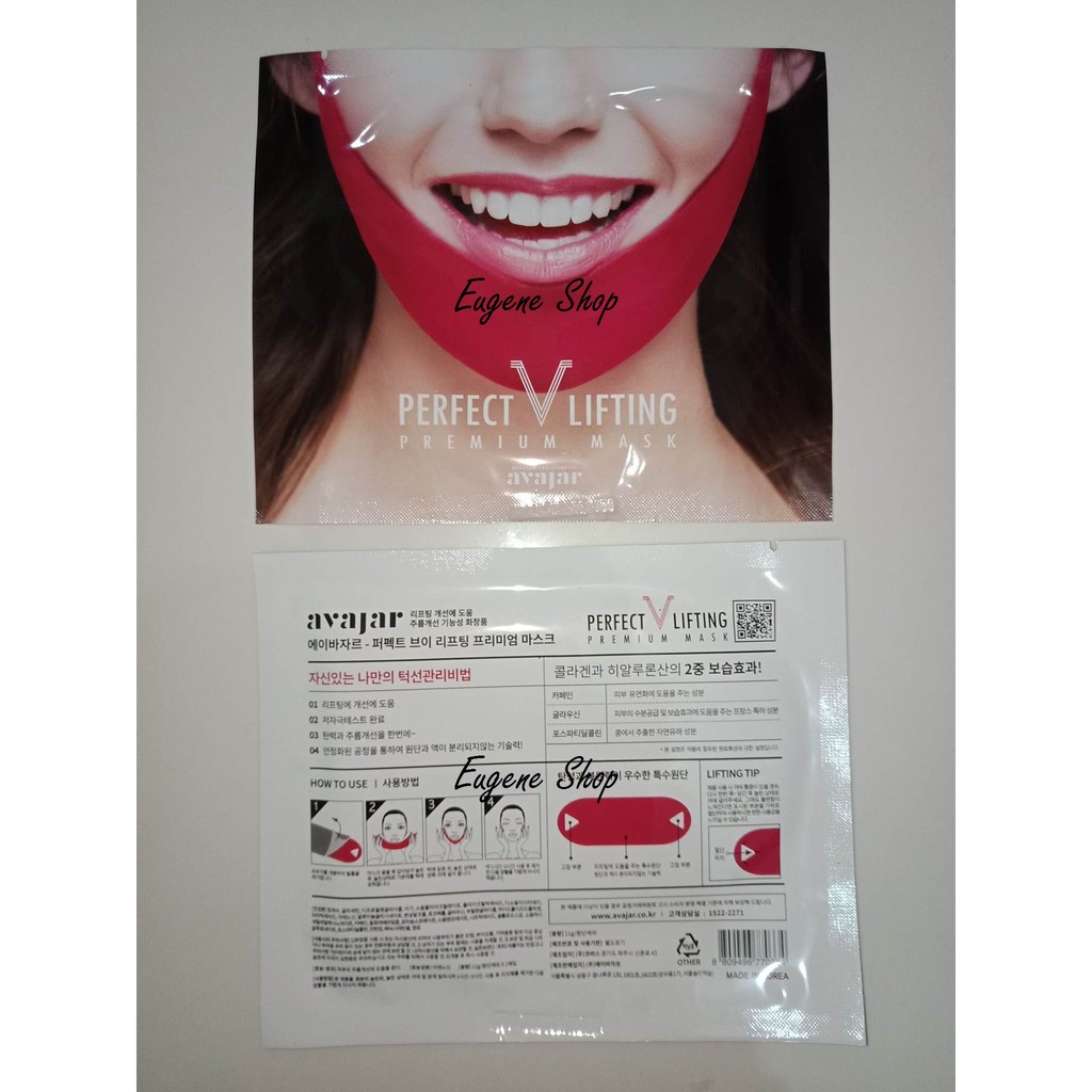 IMPORT Avajar Perfect V Lifting Premium Mask Masker Wajah
