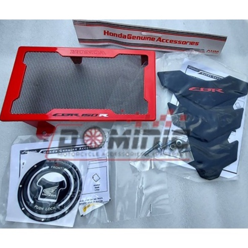 Cover Radiator CBR Old 150R k45 Original AHM Cover Radiator, Emblem Tank Pad,dan Emblem Tutup Tank 2014,2015,2016