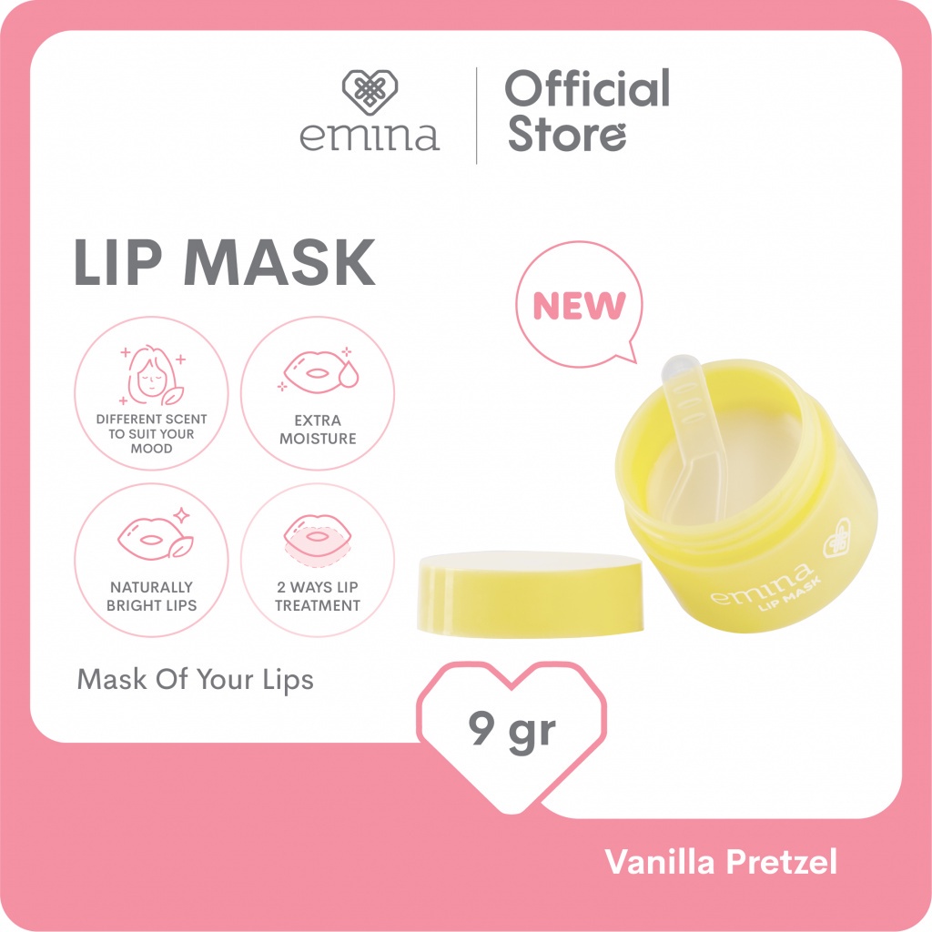 EMINA LIP MASK 9gr / MASKER BIBIR EMINA / EMINA LIP MASK MASKER