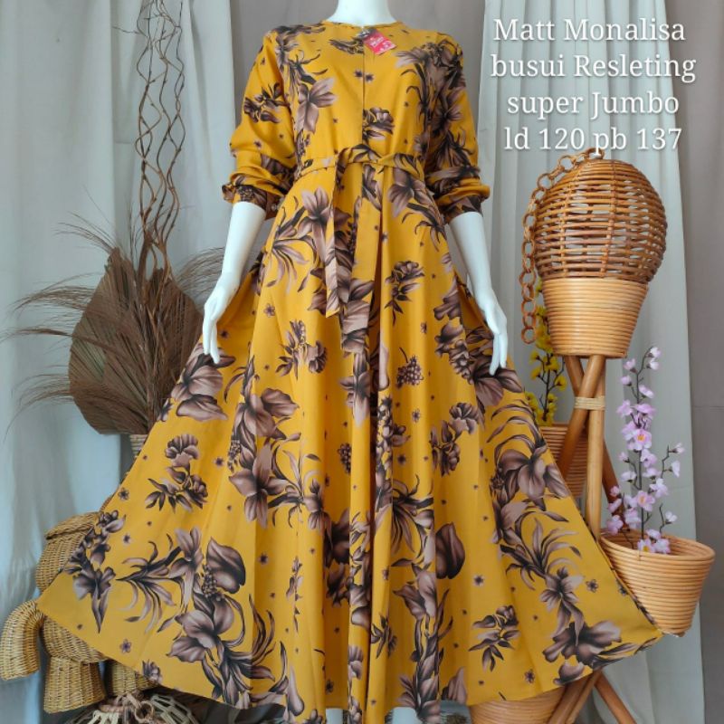 Gamis Monalisa Klok Jumbo