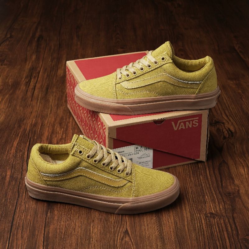 vans old skool ivy green light gum