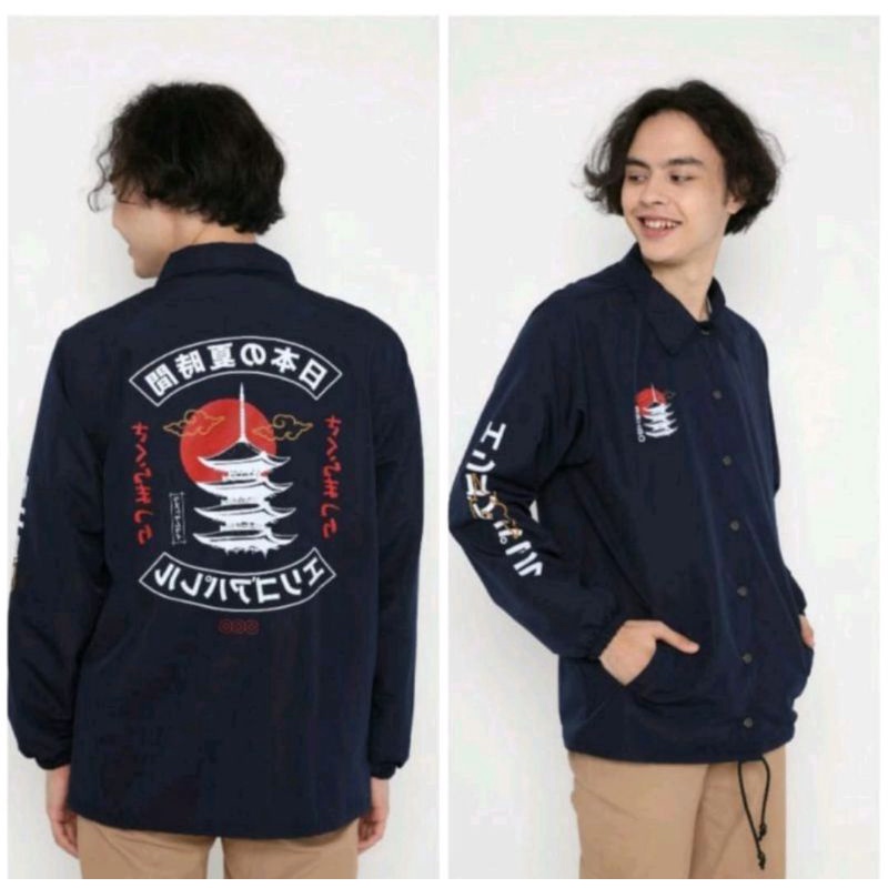 Erigo Coach Jacket Riding To  Park Cream || Jaket Coach Erigo Apparel || Jacket Taslan ||