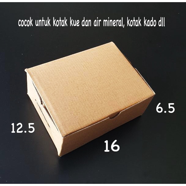 

KARTON BOX CORRUGATED 16x12.5x6.5 DUS BROWN KRAFT KARDUS COKLAT KECIL KOTAK KADO POLOS