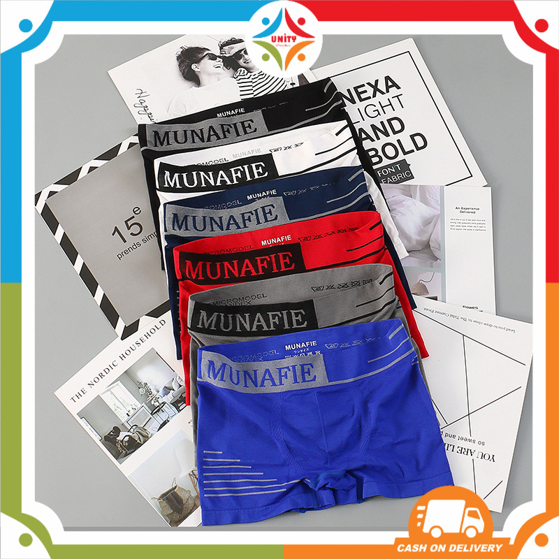 UNITYOFFICIAL BOXER Pria Kolor CD MUNAFIE  MAN Underwear 