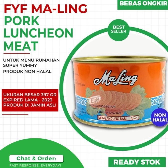 

PROMO MaLing Kaleng FYF 397gr/ Canned Pork Luncheon Meat Ham 397gr MURAH