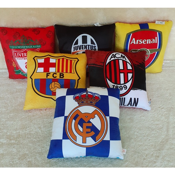 Bantal Kotak Bola , Bantal Sofa Club Bola Ukuran L
