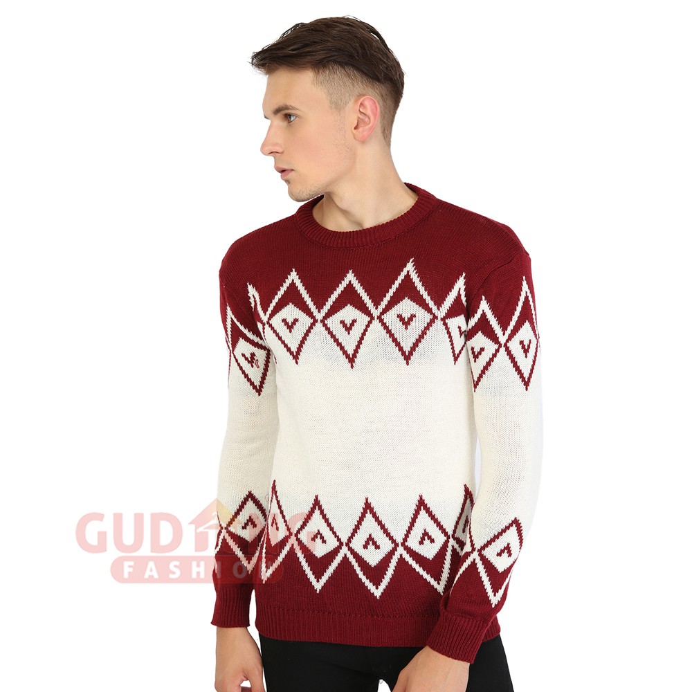 Sweater Rajut Motif Tribal - SWE 1069