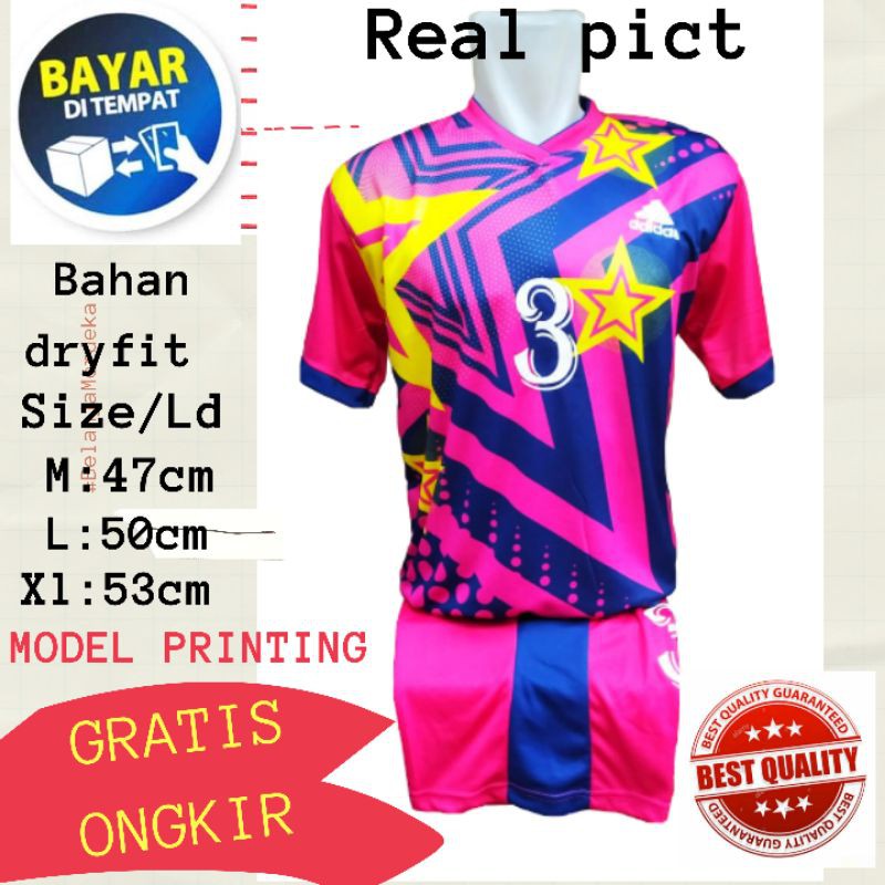 BAJU JERSEY BOLA/FUTSAL/VOLLY PRINTING