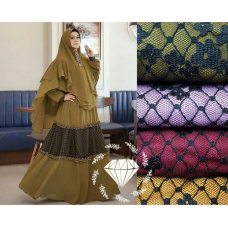 Baju Muslim wanita Gamis Muslimah cewek Hijab Syari.Bergo Nha Miranda Sarwa
