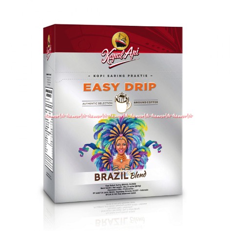 Kapal Api Easy Drip Brazil Blend 5sachet Blend Kopi Bazill Brazillia Bubuk Kapalapi Dengan Saringan Kopi Saring Coffee Drip BrazilBlend