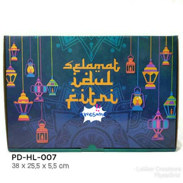 

DUS BOX KOTAK KUE KERING EDISI LEBARAN IDUL FITRI SEKAT 6 ISI TOPLES 250GR