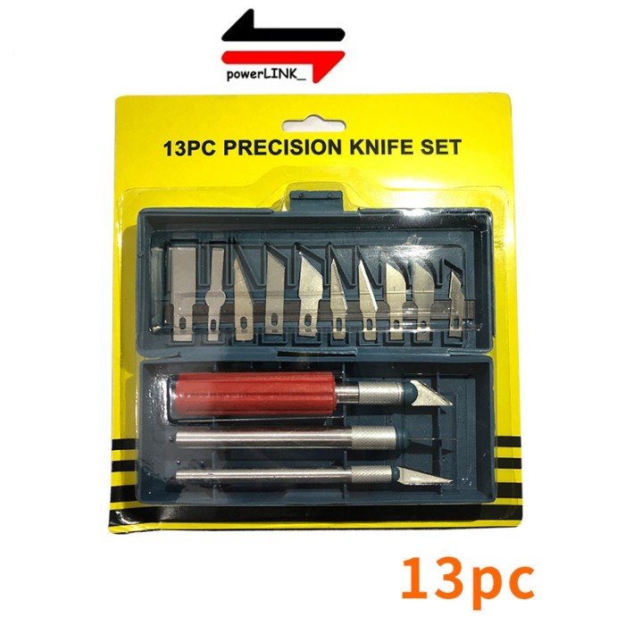 

UKIR-ALAT- HOBBY KNIFE SET 13 PCS - PISAU UKIR PAHAT KAYU SET PRECISION KNIFE SET -ALAT-UKIR.