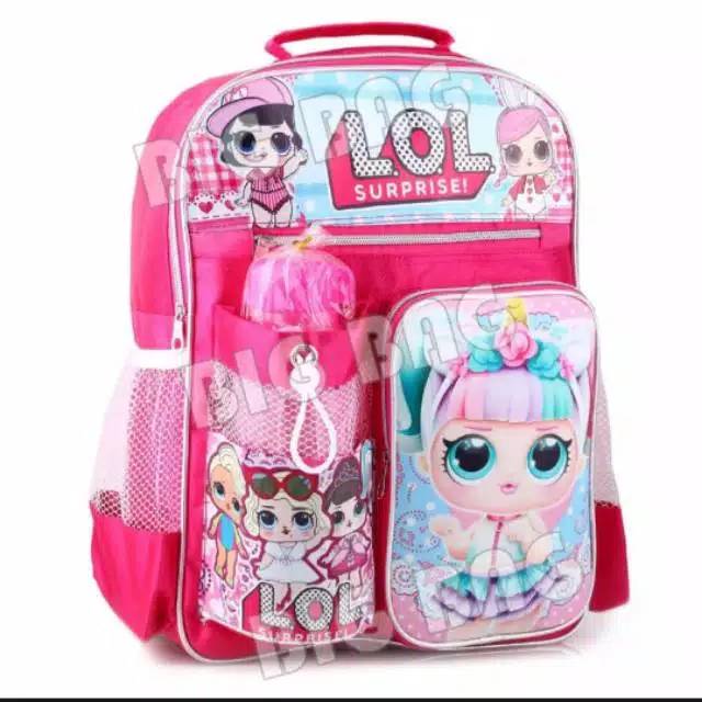 TAS LOL ANAK PREMIUM GRATIS BOTOL  TAS ANAK RANGSEL SEKOLAH  SD DAN TK