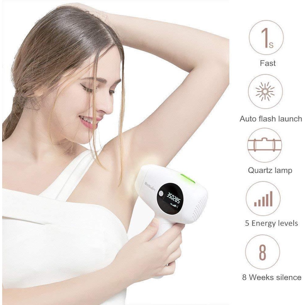 Laser Hair Removal Perontok Bulu Permanent Alat Penghilang Bulu TANPA SAKIT GARANSI / BOSIDIN D-1129 UK DESIGN GARANSI