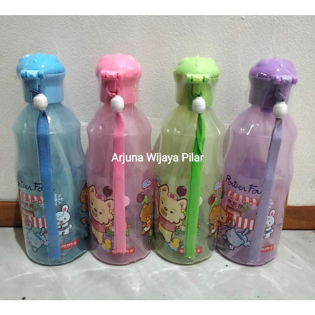 Botol Plastik Sedotan Tynnos Bottle 450ml NN-61 Lion Star Tempat Minum Air Putih Botol Susu Balita +Bubblewrap