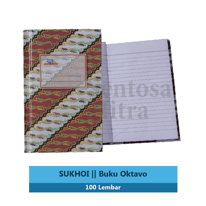 

Buku Tulis Oktavo A6 Hardcover Sukhoi 100 lembar