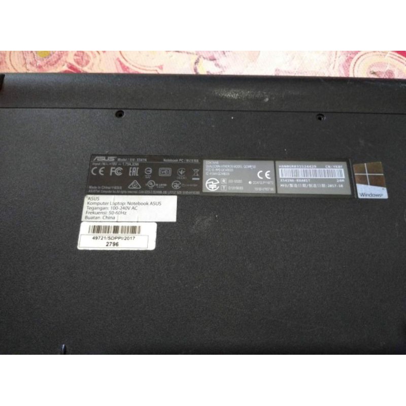 Casing bawah bottom case laptop asus x541 x541n