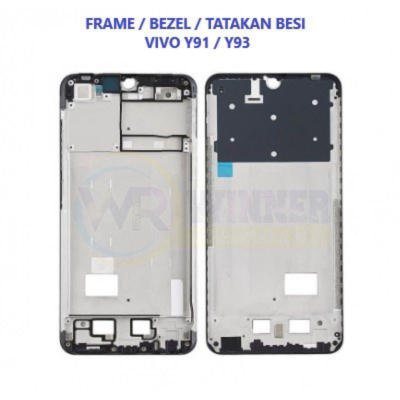 FRAME TULANG TENGAH LCD PLUS BACKDOOR KESING CASING HOUSING FULSET VIVO Y91C ORIGINAL