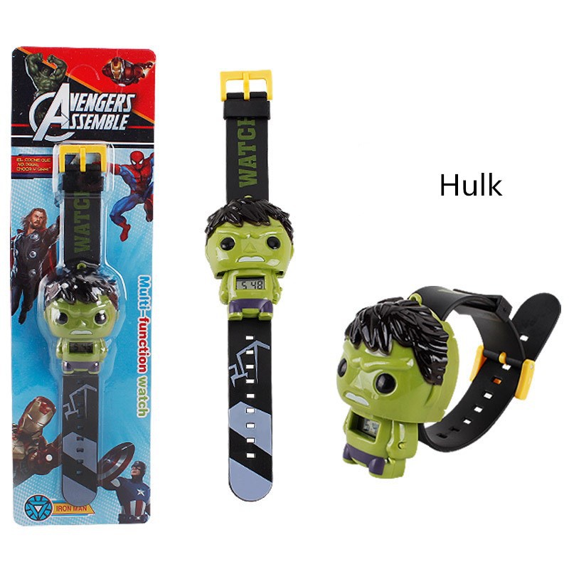 Super Hero Watch Avengers Cartoon Captain America Spiderman Electronic Watch