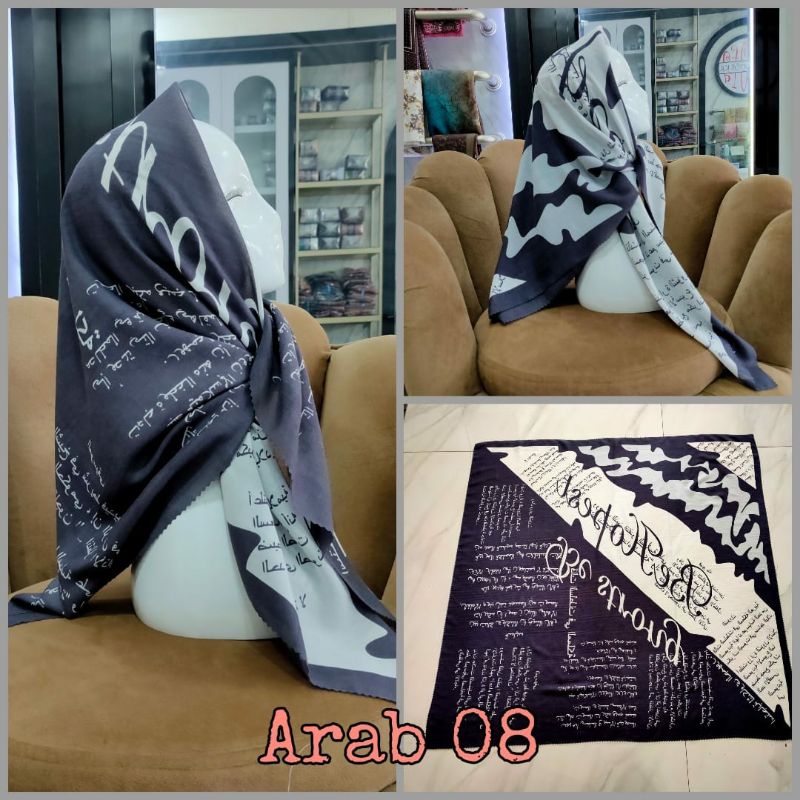 HIJAB/JILBAB/KRUDUNG MOTIF KORAN ARABIC TERKINI VOAL PREMIUM MURAH BEST SELER LASER CUT