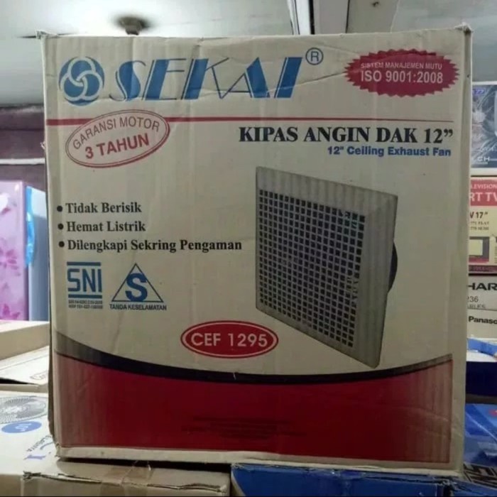 Sekai CEF 1295 Ceiling Exhaust Fan 12 inch exhaust fan plafon sekai
