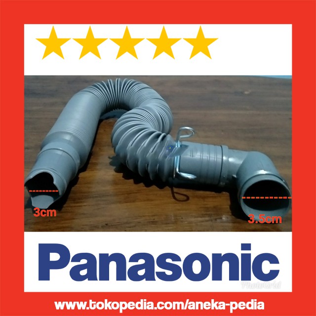 TEBAL Dan FLEKSIBEL - Drain Hose Selang Pembuangan Keluar Air Mesin Cuci Satu Tabung PANASONIC