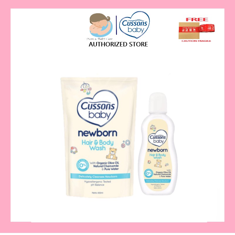 Cussons Baby Newborn Hair &amp; Body Wash / Sabun Mandi Cair Bayi