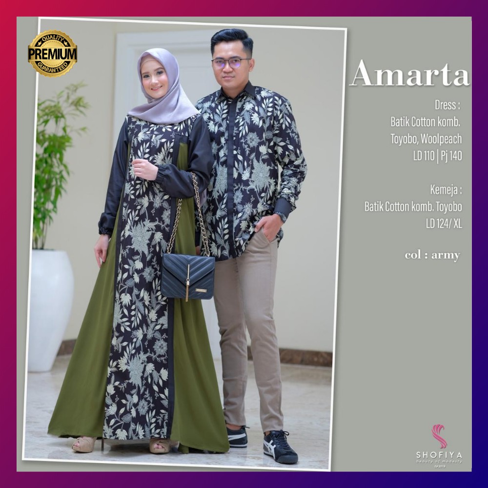 Amarta Couple Original by Shofiya – Batik Set Couple