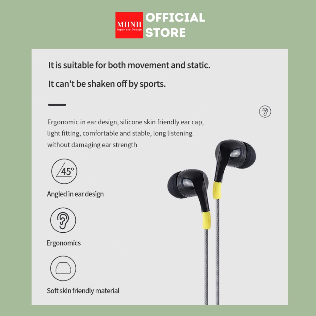 MIINII Headset/ Handsfree Realme R-112 Stereo Earphone+Mic